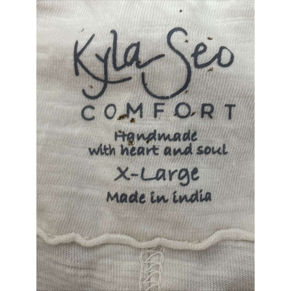Kyla Seo Comfort Boho Embroidered Tree Of Life Graphic T Shirt - Size XL - Picture 6 of 9